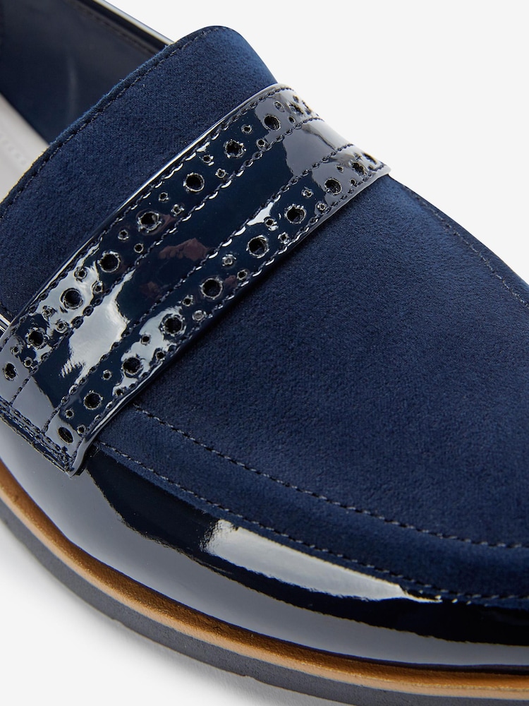 Marineblau/blau - Forever Comfort® Loafer mit Budapester-Design und dicker Sohle - Bild 4 von 4 Marineblau/blau - Forever Comfort® Loafer mit Budapester-Design und dicker Sohle - Bild 4 von 4