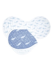 Aden + Anais Органический хлопковый муслин Oceanic Burpy BIBS 2 набор - Изображение 2 3