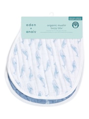 Aden + Anais Органический хлопковый муслин Oceanic Burpy BIBS 2 набор - Изображение 3 3
