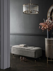 Opulent Velvet Steel Grey Stella Storage Ottoman Blanket Box - Image 3 of 7