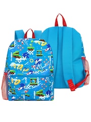 Character Blue Sonic 4 Piece Backpack Set - Image 2 of 5