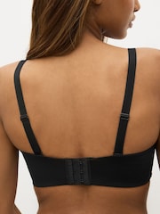 Black DD+ Non Pad Minimise Strapless Bandeau Bra - Image 2 of 7