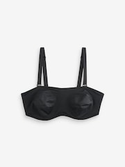Black DD+ Non Pad Minimise Strapless Bandeau Bra - Image 6 of 7