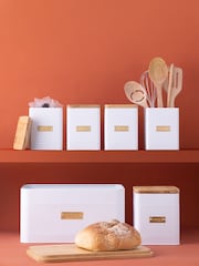 Typhoon White Otto Square Tea, Coffee & Sugar Storage - Image 4 of 5
