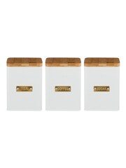 Typhoon White Otto Square Tea, Coffee & Sugar Storage - Image 5 of 5