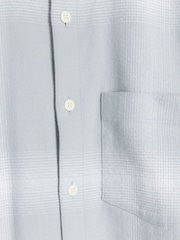 River Island Blue Large Plaid Check 100% Cotton Shirt - Image 4 of 4