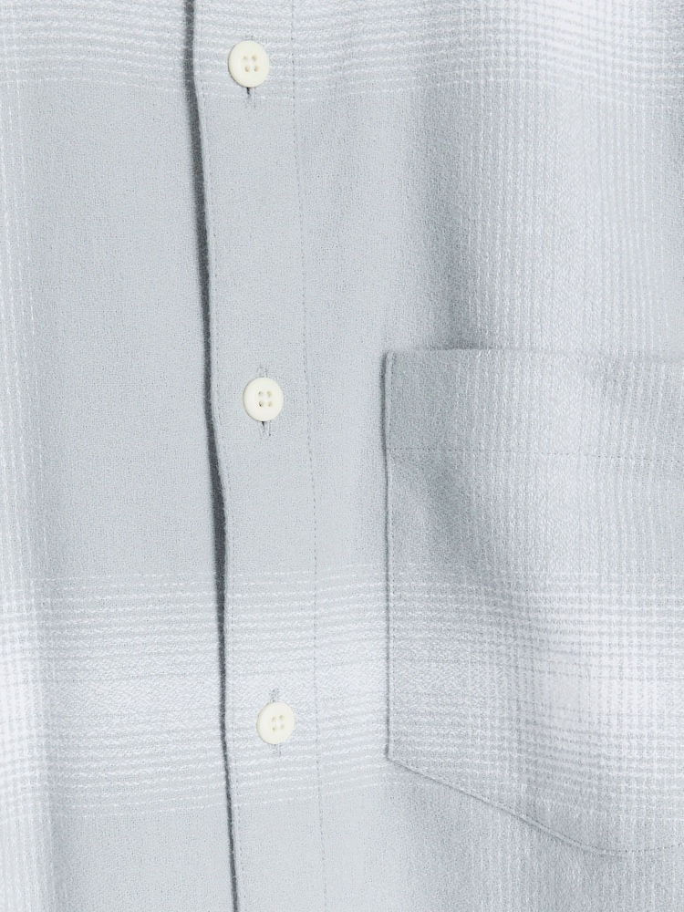 River Island Blue Large Plaid Check 100% Cotton Shirt - Image 4 of 4