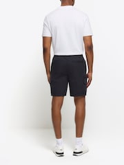 River Island Black Elasticated Cargo Shorts - Image 2 of 4