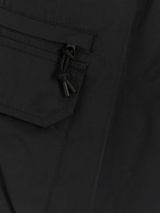 River Island Black Elasticated Cargo Shorts - Image 4 of 4