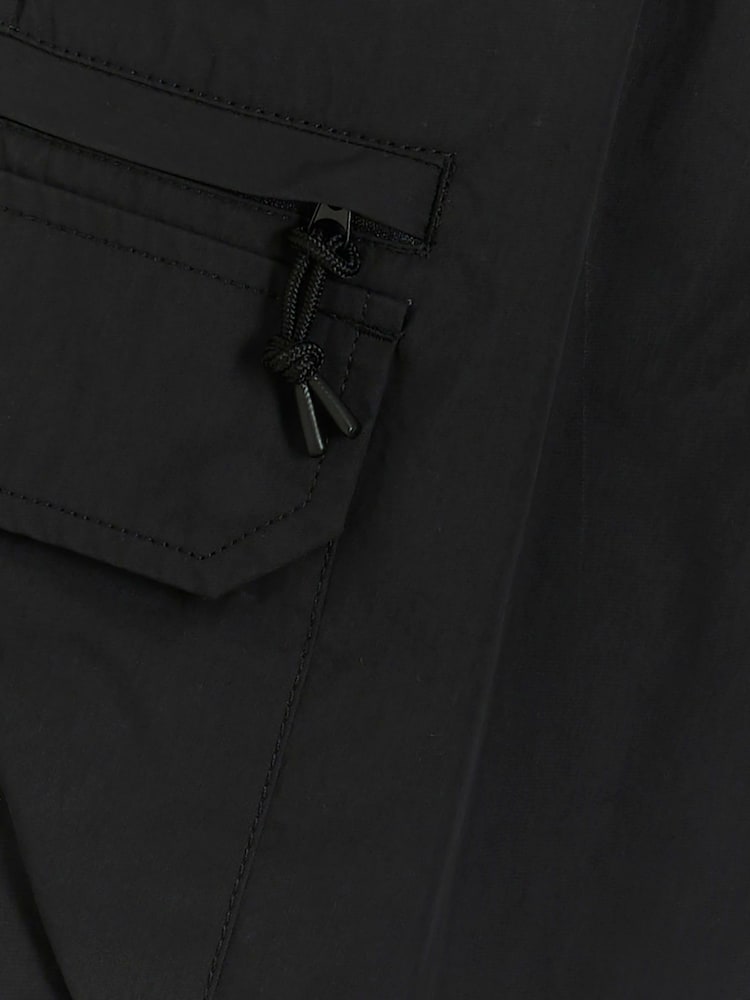 River Island Black Elasticated Cargo Shorts - Image 4 of 4