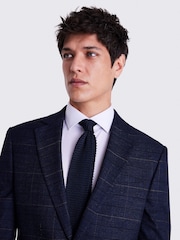 MOSS Blue Tailored Check Suit: Jacket - Image 3 of 9