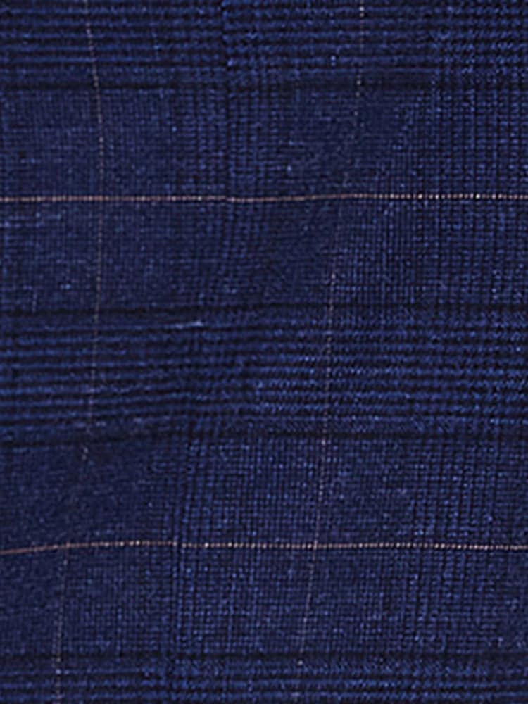 MOSS Blue Tailored Check Suit: Jacket - Image 9 of 9
