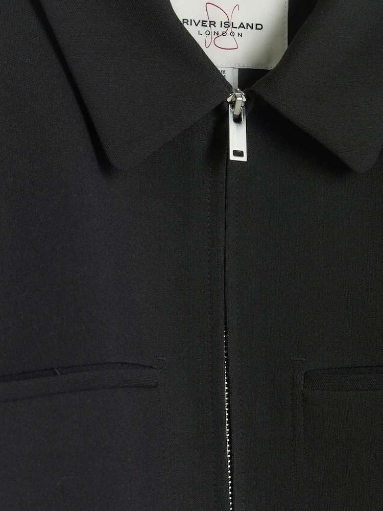 River Island Black Smart Shacket - Image 6 of 6