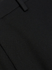 River Island Black Waffle Smart Trousers - Image 6 of 6