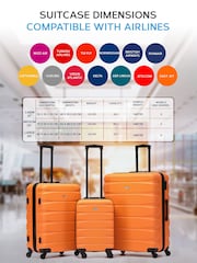 Set Of 2 Large Check-In & Small Carry-On Hardcase Travel Suitcase - Image 2 of 8
