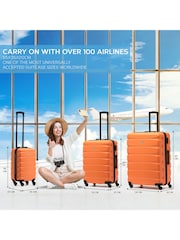 Set Of 2 Large Check-In & Small Carry-On Hardcase Travel Suitcase - Image 7 of 8