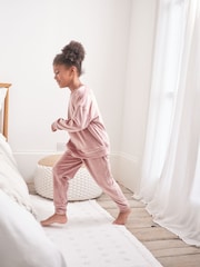 Pink Velour Lounge Set (3-16yrs) - Image 2 of 5