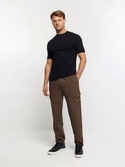 River Island Black Muscle Fit Brick T-Shirt - Image 2 of 7