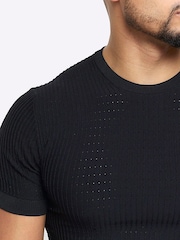 River Island Black Muscle Fit Brick T-Shirt - Image 5 of 7