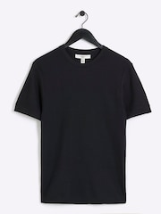 River Island Black Muscle Fit Brick T-Shirt - Image 6 of 7