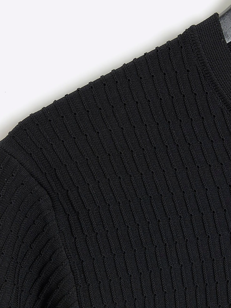 River Island Black Muscle Fit Brick T-Shirt - Image 7 of 7