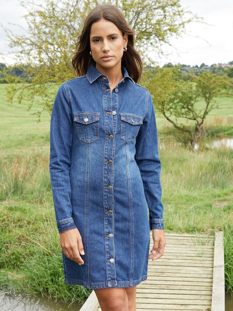 Threadbare – Langärmliges Mini-Jeanskleid - Bild 5 von 5 Threadbare – Langärmliges Mini-Jeanskleid - Bild 5 von 5