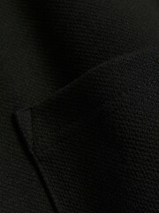 River Island Black Slim Fit Smart Texture 100% Cotton Shacket - Image 4 of 4