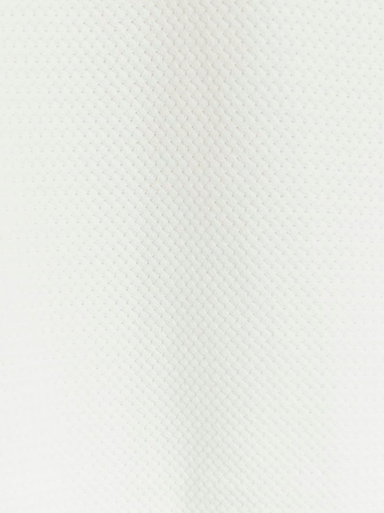 River Island White Textured Knitted Slim Fit Polo Shirt - Image 6 of 6