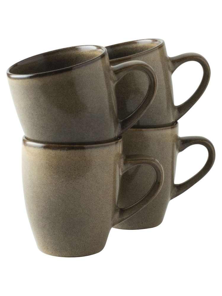 Dutch Rose Set of 4 Camel Serenity Mugs - Image 2 of 3
