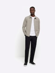 River Island Grey Smart Shacket - Image 3 of 6