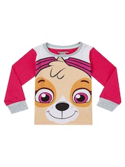 Character Pink Paw Patrol Skye And Everest 100% Cotton Pyjamas 2 Pack - Image 3 of 5