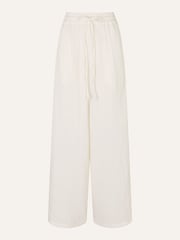 Accessorize White Crinkle Beach 100% Cotton Trousers - Image 4 of 4