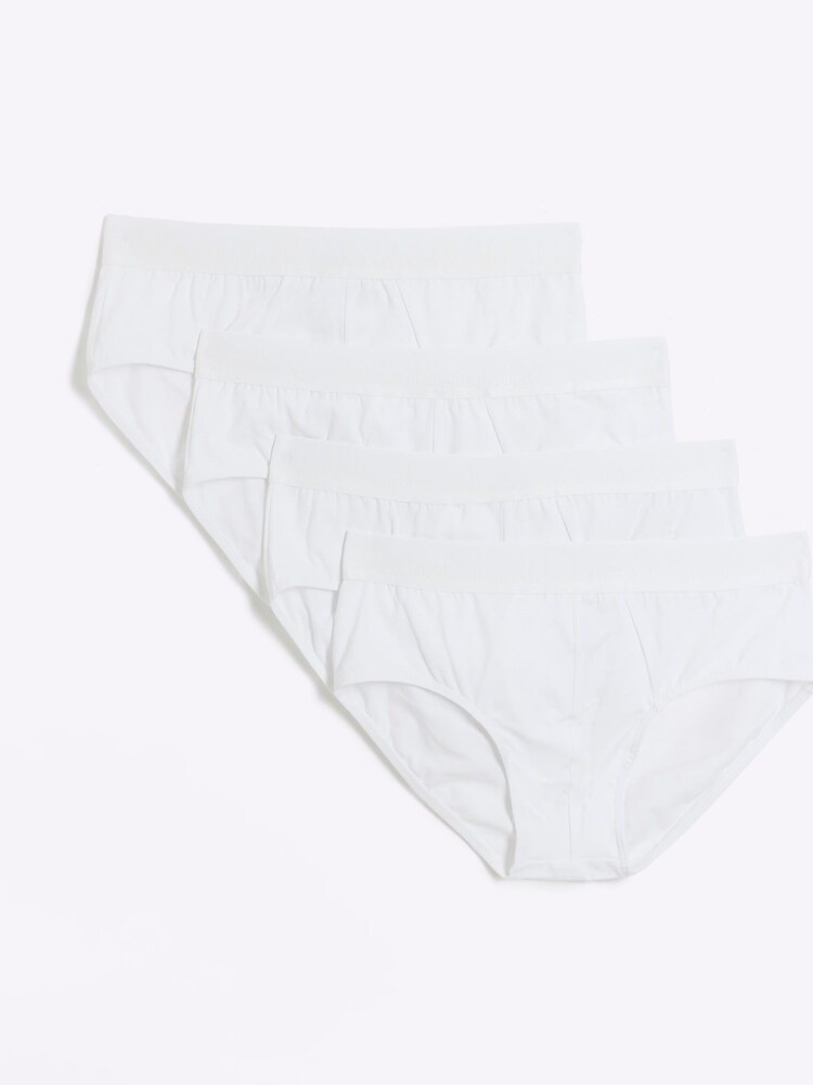 River Island White Boxers 4 Pack - Image 1 of 4