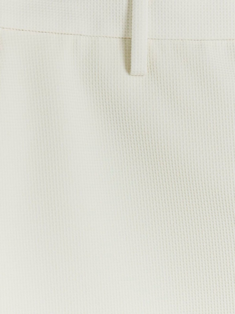 River Island White 100% Cotton Waffle Shorts - Image 5 of 5