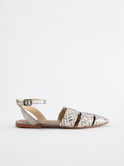 V metalnih barvah - Usnjeni čevlji Forever Comfort® Weave Huaraches - Slika 2 iz 5