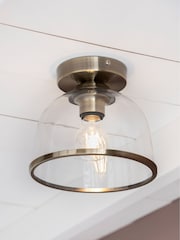Brass Gloucester 1 Light Flush Ceiling Light - Image 1 of 6