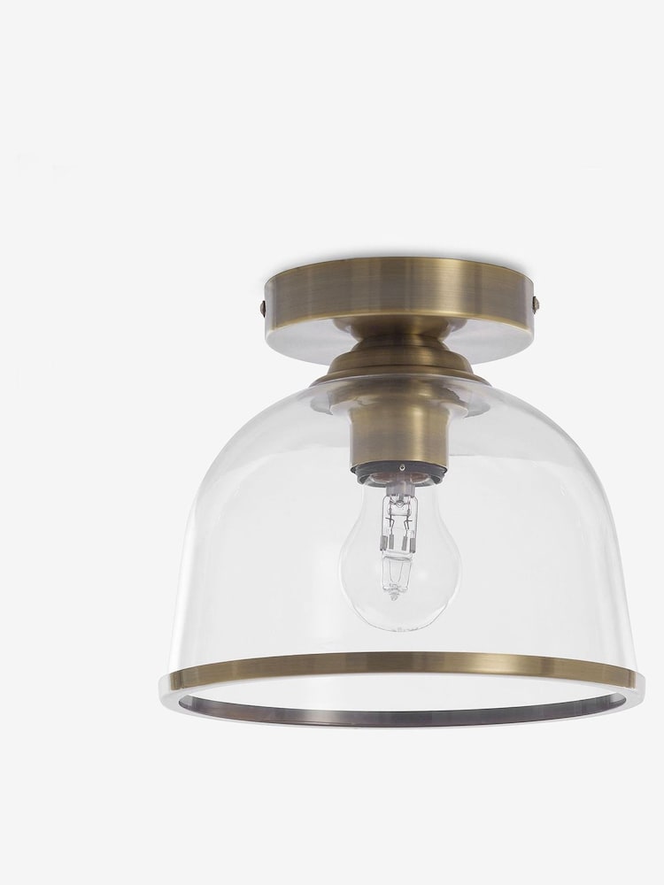 Brass Gloucester 1 Light Flush Ceiling Light - Image 6 of 6