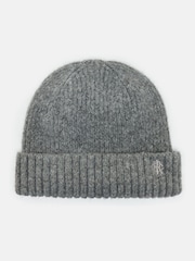 Joules Berwick Grey Beanie Hat - Image 1 of 5