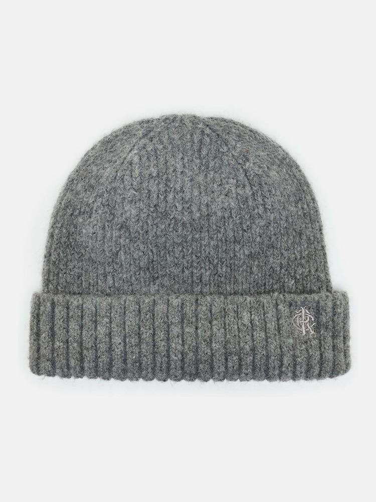 Joules Berwick Grey Beanie Hat - Image 1 of 5
