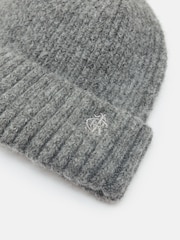Joules Berwick Grey Beanie Hat - Image 3 of 5
