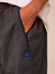 Charcoal Grey Lined Zip Pocket Pull-On 100% Cotton Trousers (3-16yrs) - Image 4 of 5
