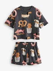Pink/Grey Short Pyjamas 3 Pack (3-16yrs) - Image 6 of 9