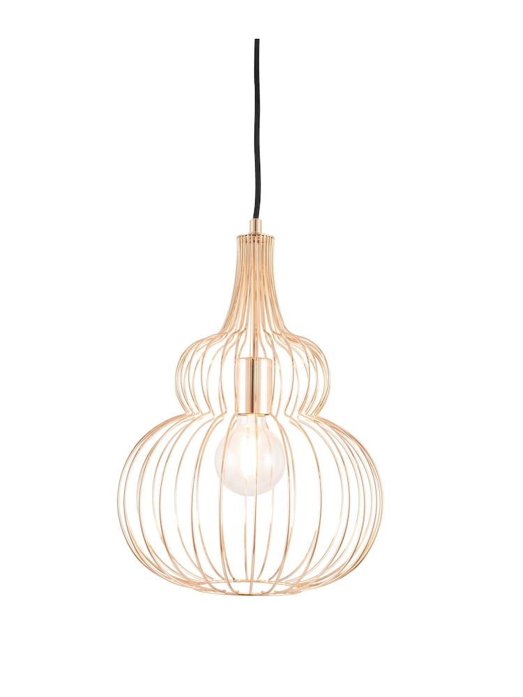 Pacific Gold Asilah Metal Wire Ceiling Light Pendant - Image 2 of 6 Pacific Gold Asilah Metal Wire Ceiling Light Pendant - Image 2 of 6