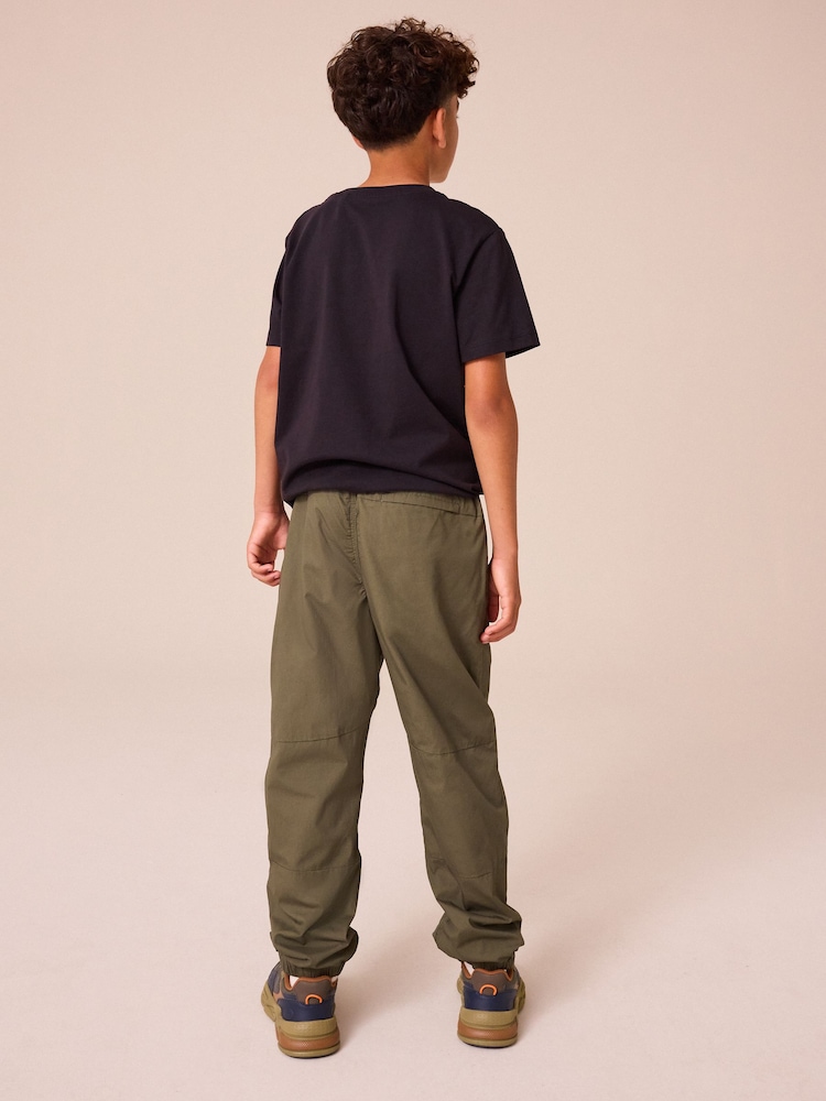 Khaki Green Lined Zip Pocket Pull-On 100% Cotton Trousers (3-16yrs) - Image 3 of 9