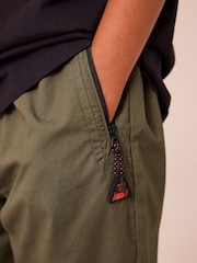 Khaki Green Lined Zip Pocket Pull-On 100% Cotton Trousers (3-16yrs) - Image 4 of 9