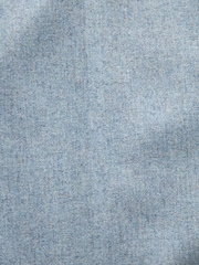 Light Blue Slim Fit Wool Blend Donegal Suit Trousers - Image 7 of 8