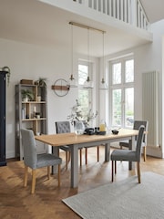 Dove Grey 6 to 10 Seater Extending Dining Table - Image 1 of 6