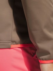 adidas Golf Brown Ultimate Wind Quarter-Zip Sweat Top - Image 5 of 6