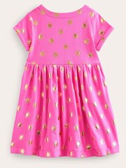 Boden Dark Pink Short Sleeved Fun Jersey Dress - Image 2 of 3