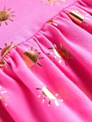 Boden Dark Pink Short Sleeved Fun Jersey Dress - Image 3 of 3